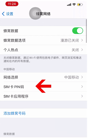 郧阳苹果14维修网分享如何给iPhone14的SIM卡设置密码 