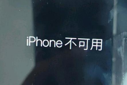 郧阳苹果服务网点分享锁屏界面显示“iPhone 不可用”如何解决 