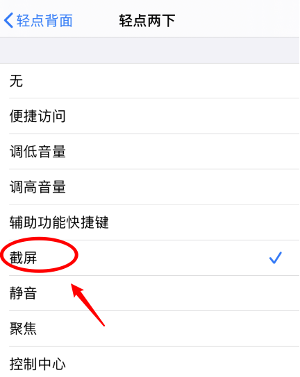 郧阳苹果手机维修分享iPhone12如何启用双击截屏 